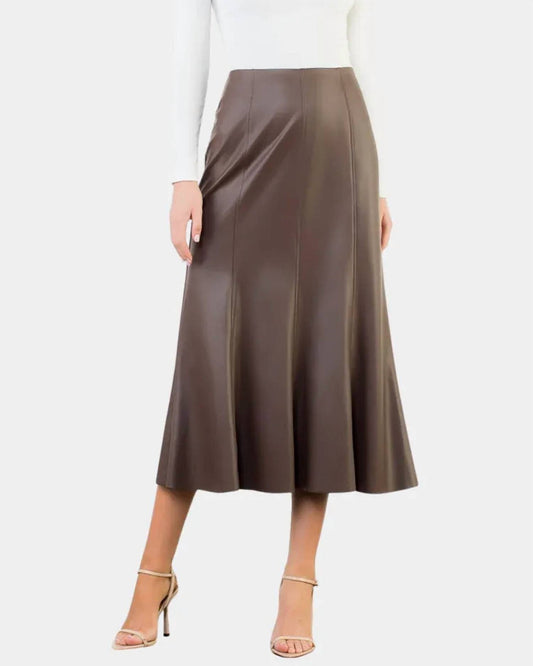 Thml - Vegan Leather Midi Skirt