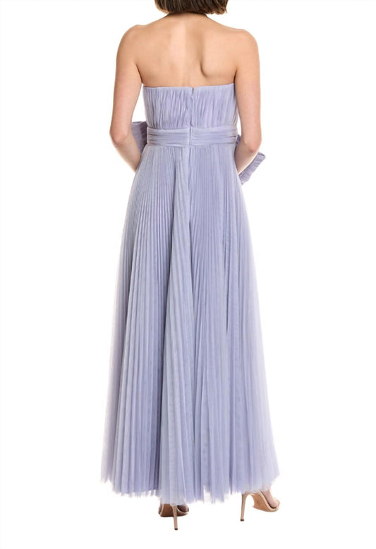Hutch - Cataline Strapless Bow-front Pleated Tulle Gown