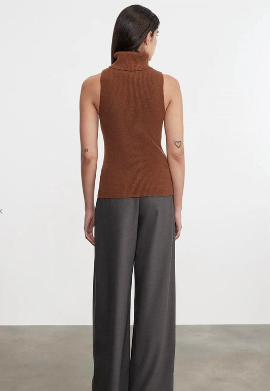 Enza Costa - Knit Cashmere Sleeveless Sweater