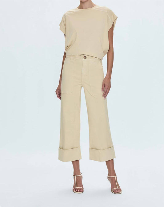 Pistola - Maya Cuffed Hem Wide Leg Pants