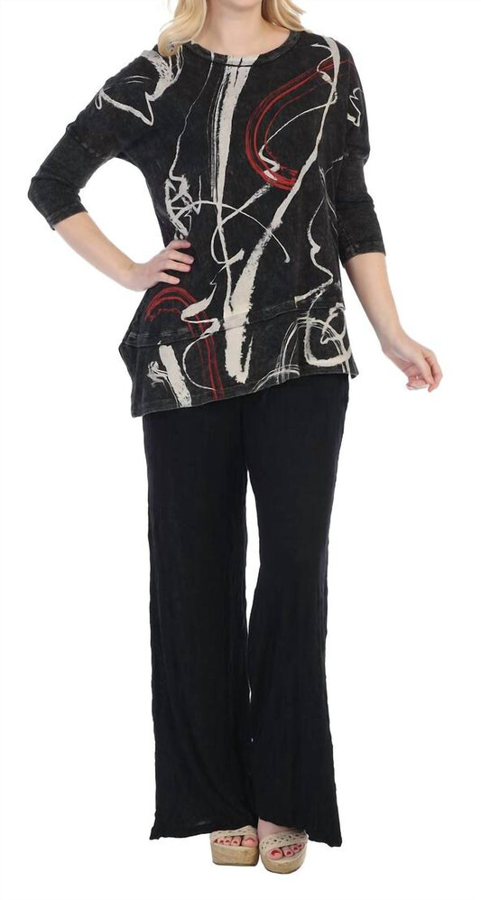 Jess & Jane - Matilda Mineral Washed Dolman Sleeve Cotton Top