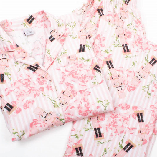 8 Oak Lane - Women's Nutcracker Rose Flannel Pj Set