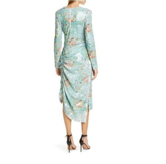 Preen By Thornton Bregazzi - Floral Sequin Evening Cocktail Dress