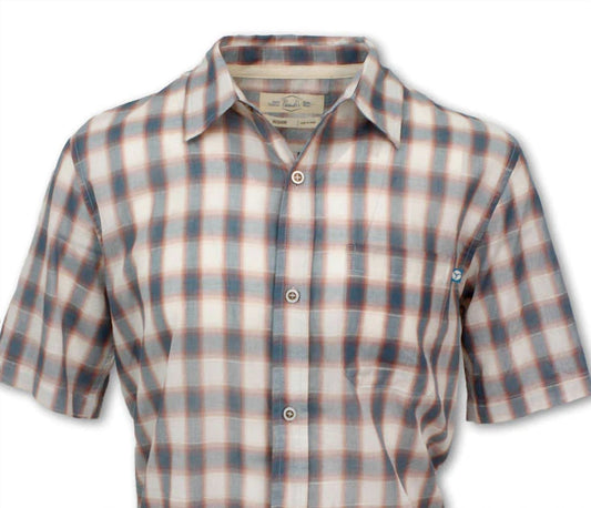 Purnell - Men's Short Sleeved Madras Plaid Shirt