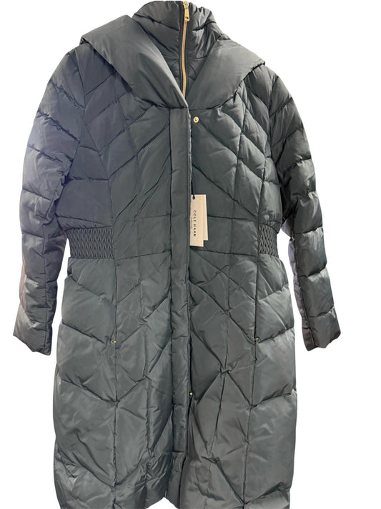 Cole Haan - Women Zip Bibbed Hooded Puffer Coat