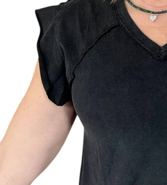 Pol - Flutter And Flirt V Neck Top