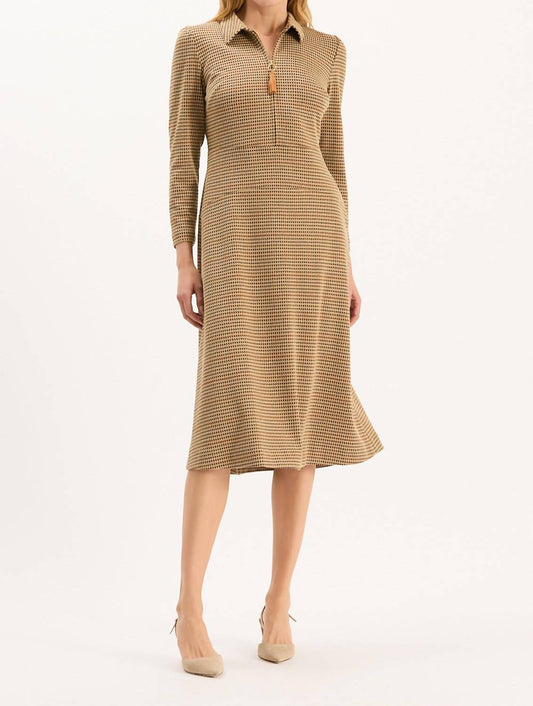 Tyler Boe - Women's Ella Knit Houdstooth Dress