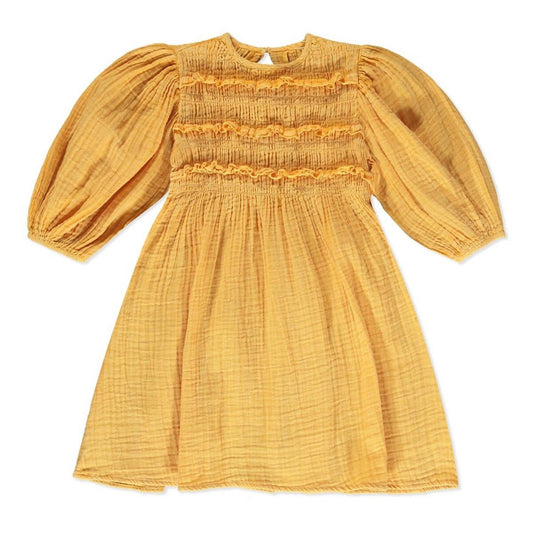 Poppet & Fox - Girl's Chelsea Shirred Peasant Dress