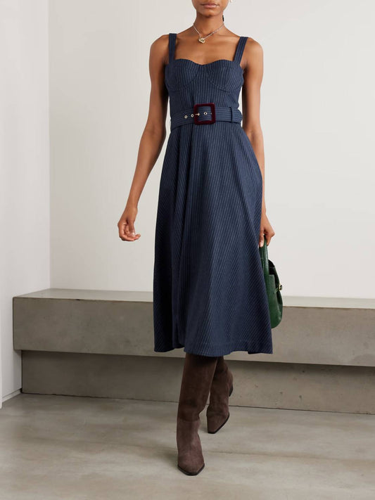 Cara Cara - Calypso Velvet-trimmed Dress