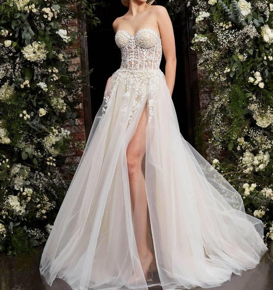 Jovani - Corset Bodice Bridal Gown