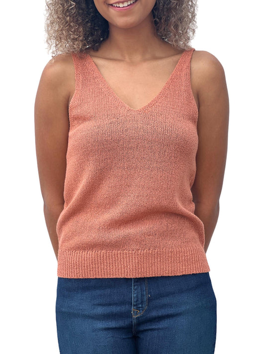 Be Cool - Jane V-neck Knit Tank