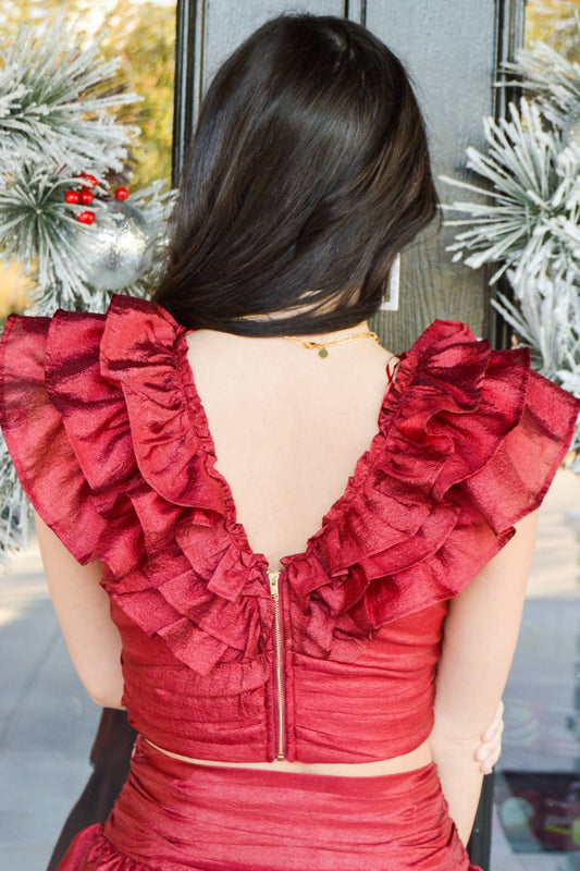 Tcec - Ruffled Romance Top