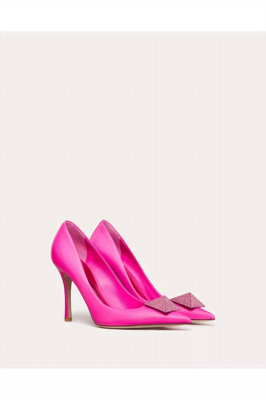 Valentino Garavani - Women's One Stud Nappa 100mm Leather Pumps