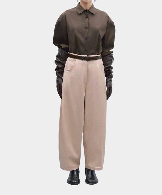 Cordera - Satin Curved Pants