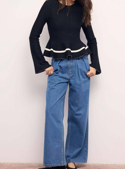 Minkpink - Emilie Peplum Knit Top