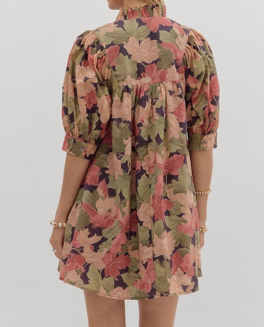 Entro - Autumn Bloom Mini Dress