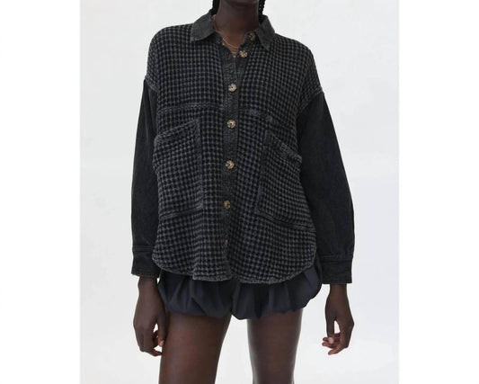Easel - Zola Waffle Shirt Jacket