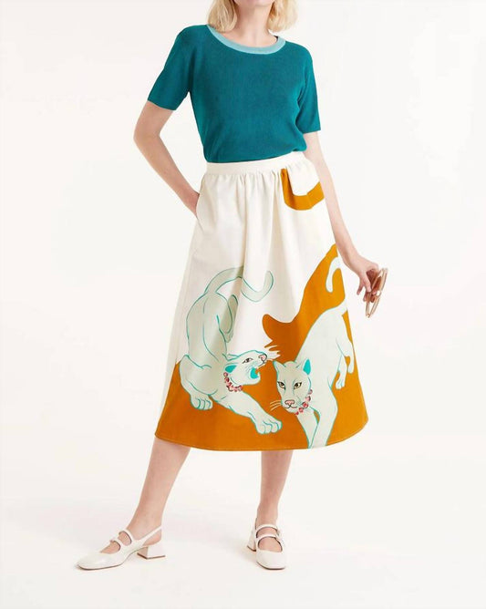 Compania Fantastica - Cotton Midi Skirt