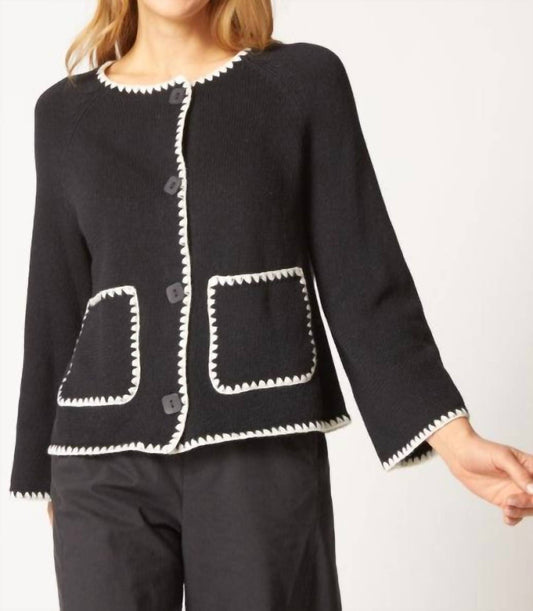 Habitat - Yin Yang Collarless Cardigan
