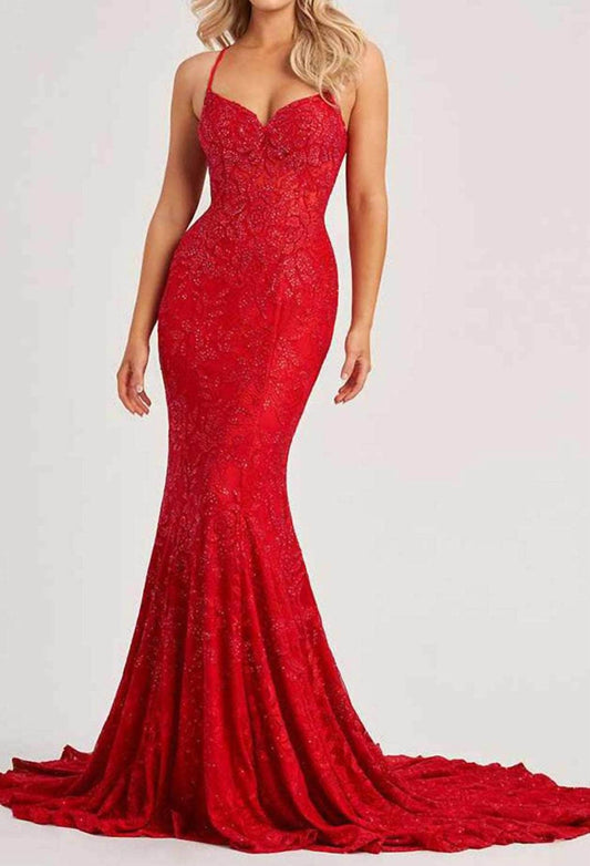 Colette By Mon Cheri - Sweetheart Lace Mermaid Gown