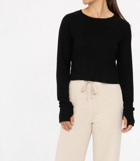 Mono B - Women's Ribbed Crew Neck Top