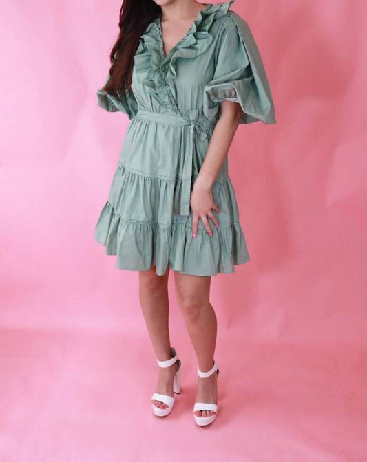 Gigio - Tiered Wrap Mini Dress