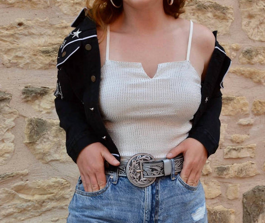 Cowgirl Vogue - Tulsa Embellished Bodysuit