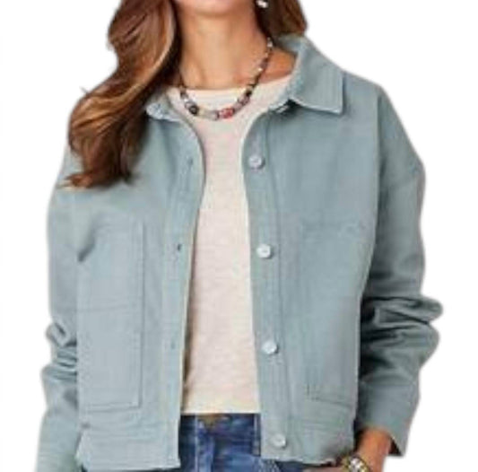 Democracy - Long Sleeve Button Down Utility Pocket Jacket