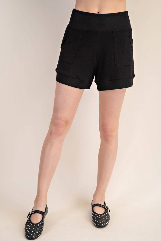 Glam - Relaxed Side Pocket Knit Shorts