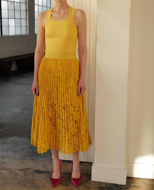 Le Superbe - Sunflower Pleated Skirt