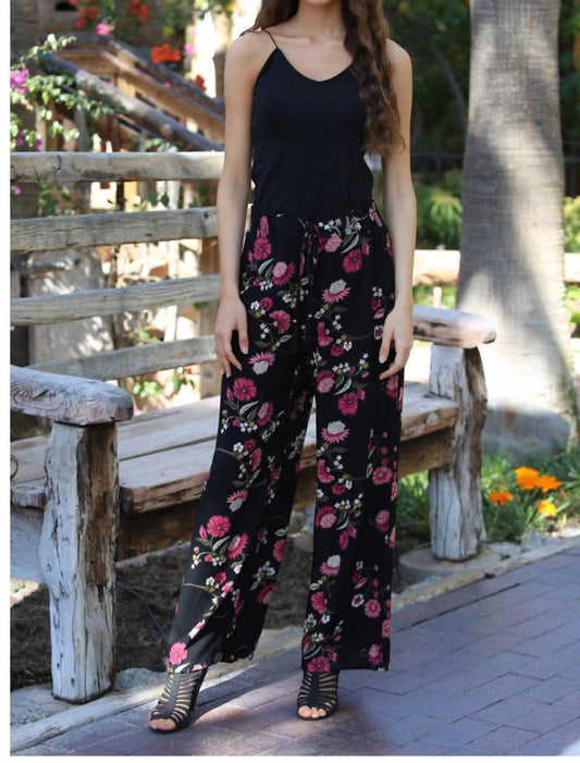 Angie - Floral Tassel Pants
