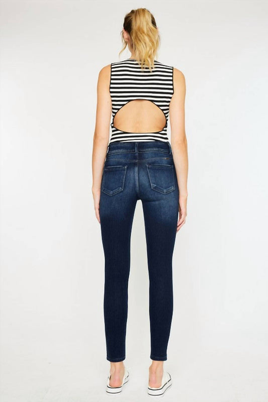 Kancan - Women's Kassie Mid Rise Super Skinny Jeans