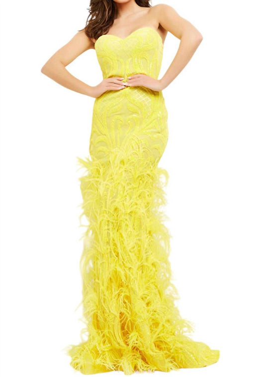 Jovani - Embellished Sweetheart Strapless Sheath Dress