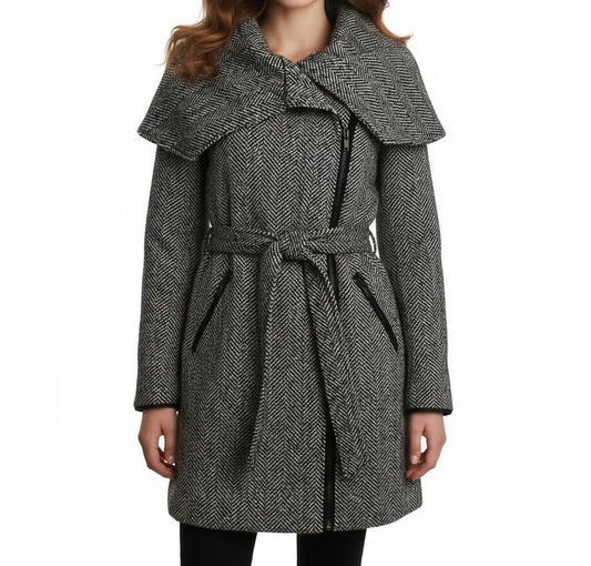 Mo-Ka - Asymmetrical Shawl Collar Coat