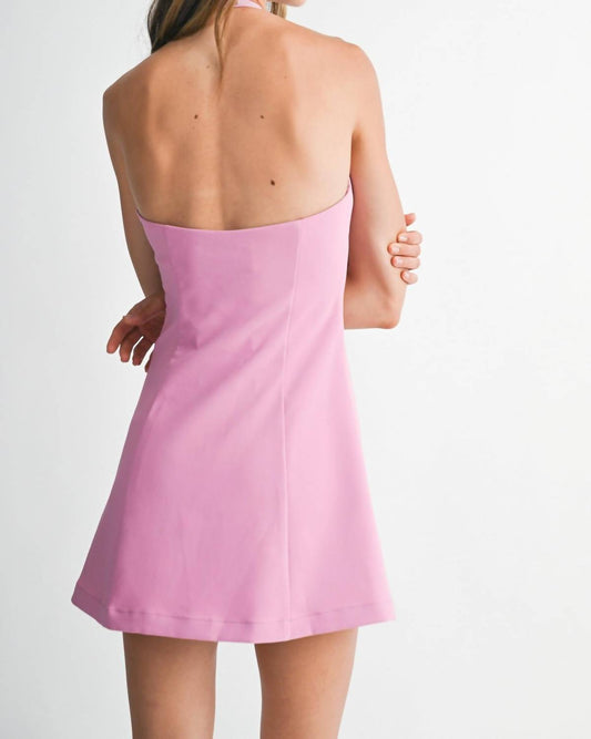 Mable - Halter Mini Dress