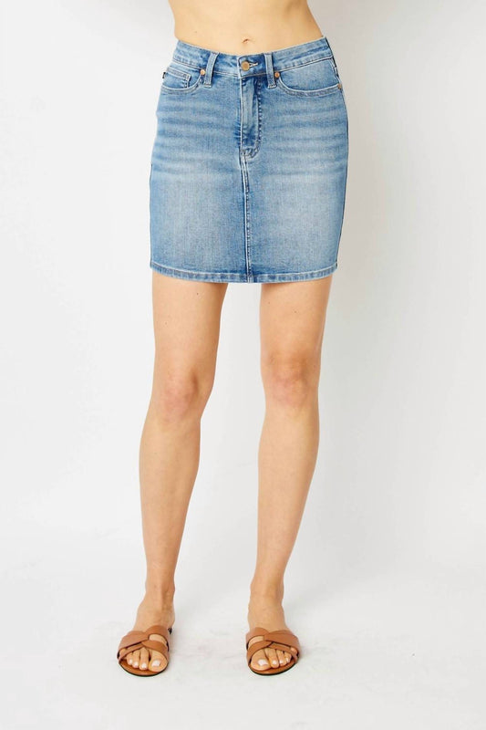 Judy Blue - High Waist Tummy Control Jean Skirt