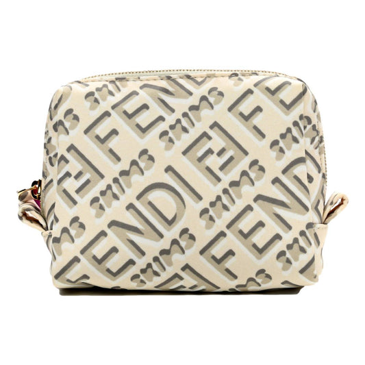 Fendi - Women's Nylon Avorio Small Beauty Pouch