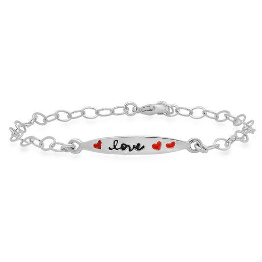 Jessica Elliot - Women's Colorful Words Enamel Bracelets - Love