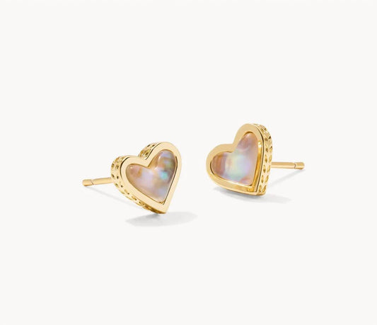 Kendra Scott - Women's Framed Ari Heart Stud Earrings