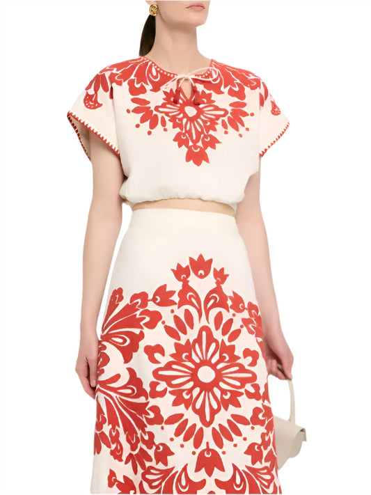 Sea - Liliana Applique Top