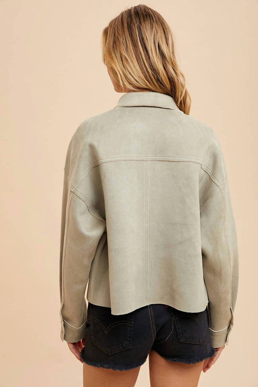 In-Loom - Addy Cropped Suede Jacket