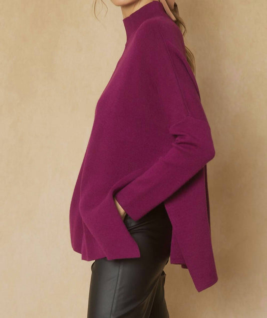 Entro - Mock Neck Sweater Top