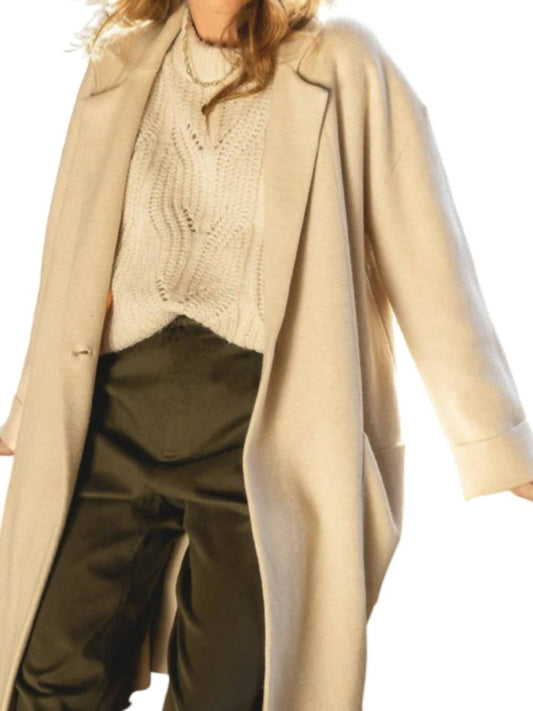 Tea N Rose - Wide Collar Coat