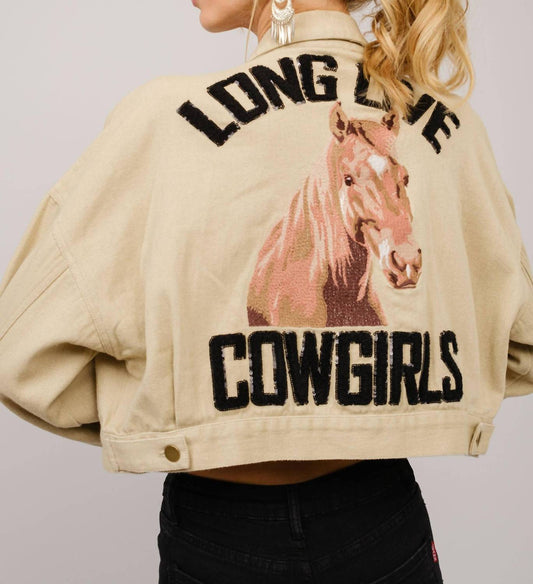 Blue B - Long Live Cowgirls Patch Denim Jacket