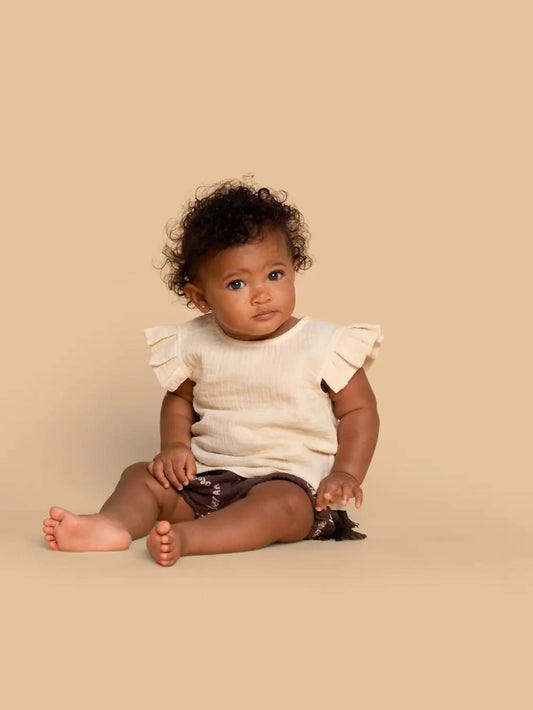 Omamimini - Baby Girls Gauze Bloomers with Tassels