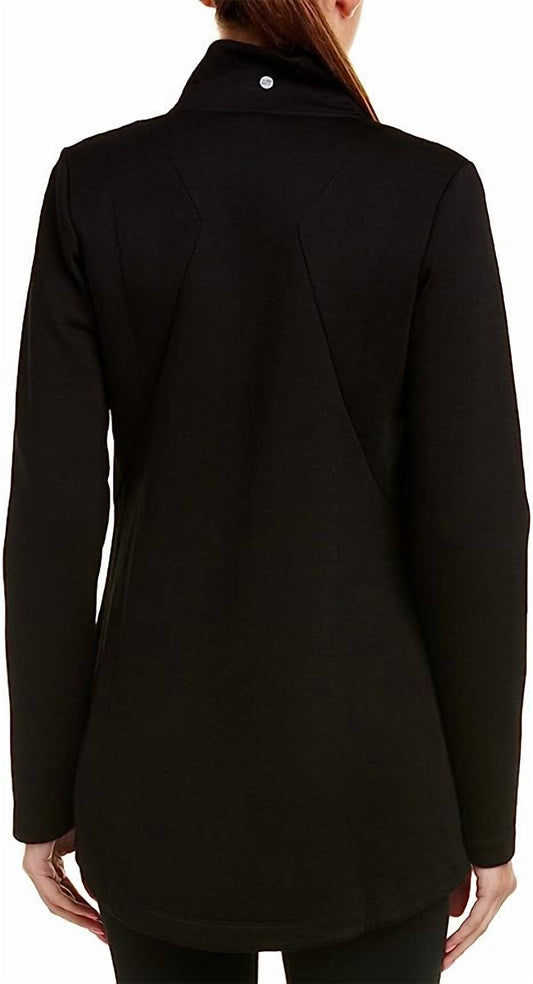 MARINA STYLISH COLLARED SOFT FABRIC FULL ZIP JACKET
