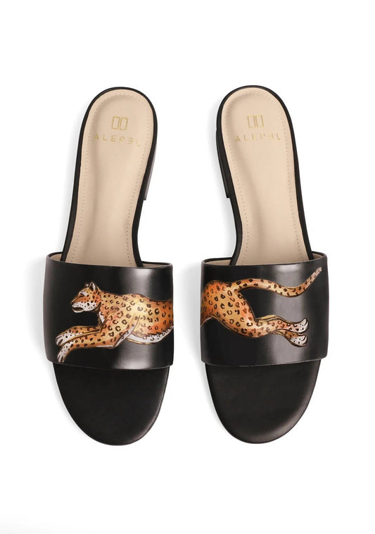 Alepel - Women's Cheetah Slides