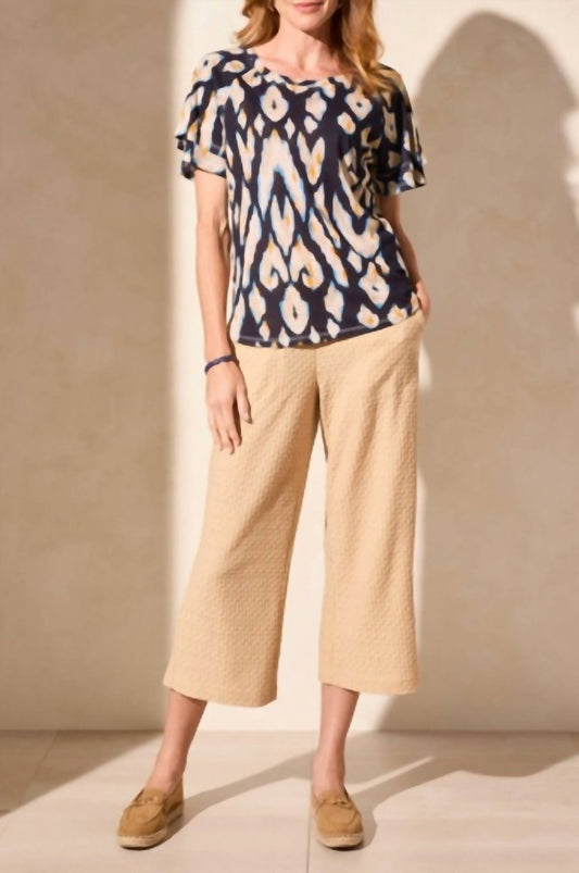 Tribal - Ruffle Sleeve Top