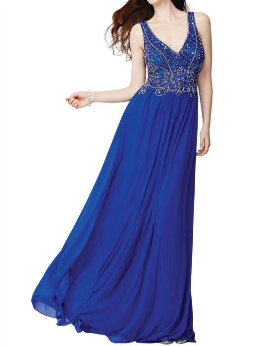 Jovani - Beaded Sleeveless Prom Dress