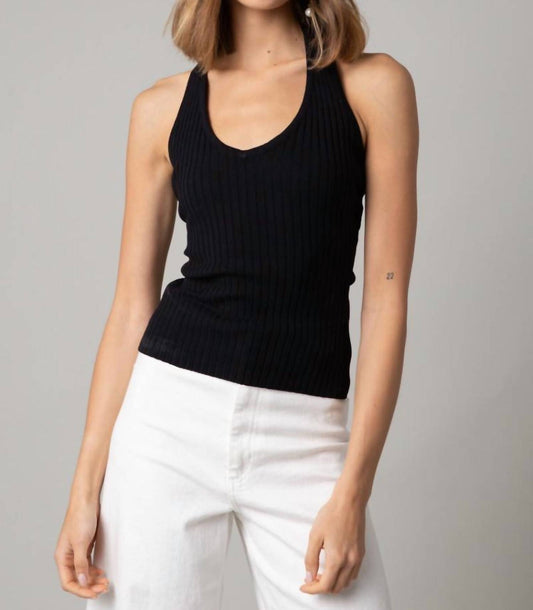 Gianna Ribbed Halter Top
